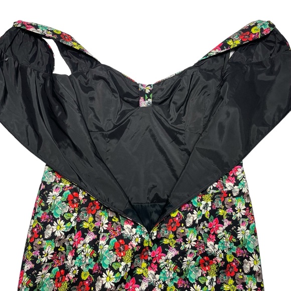 Nanette Lepore sleeveless bright floral “lollipop” dress sz 10 - Picture 9 of 13